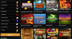 Klicka här för att spela olika typer av casinospel hos Videoslots!