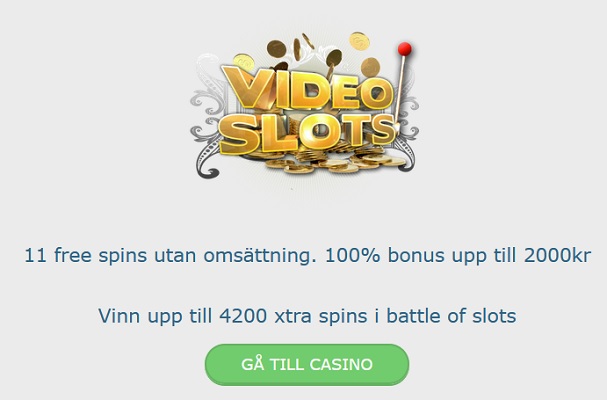 Hämta välkomstbonus nu på Videoslots Casino!